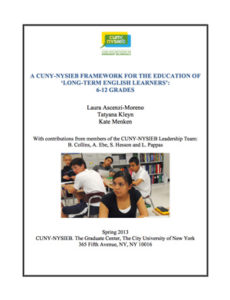Framework for the Education of ‘Long Term English Learners’